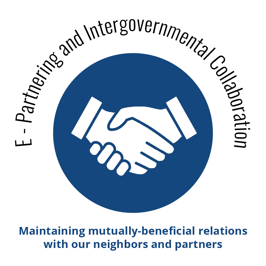 Partnering and Intergovernmental Collaboration is Theme E of the strategic plan