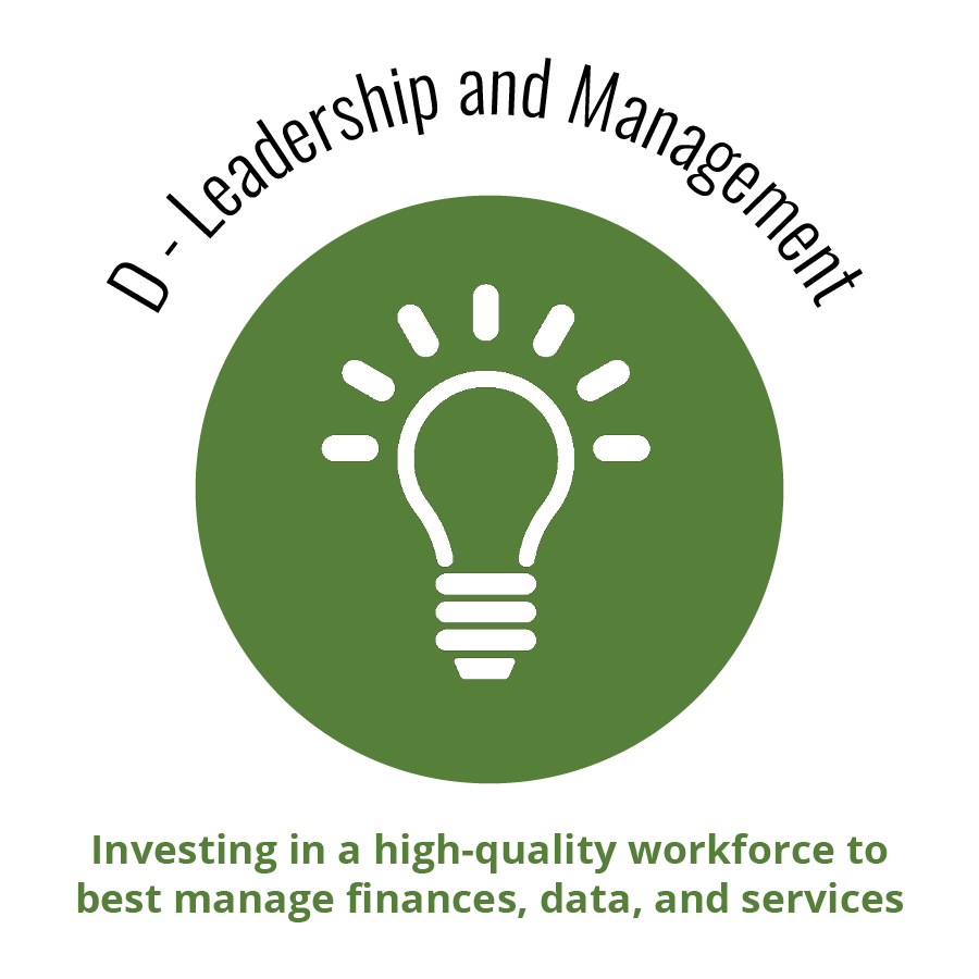 Leadership and Management is Theme D for the strategic plan