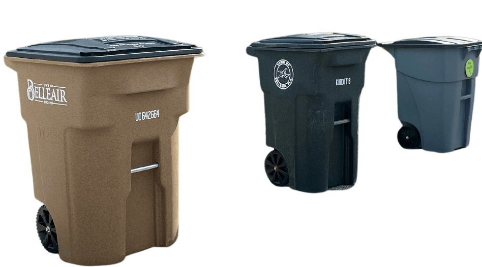 3 Belleair Trash and Recycling Bins